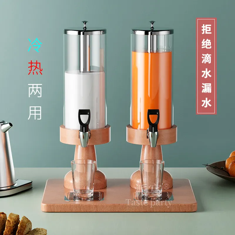 

Wooden seat juice tripod buffet beverage machine large capacity single head double triple