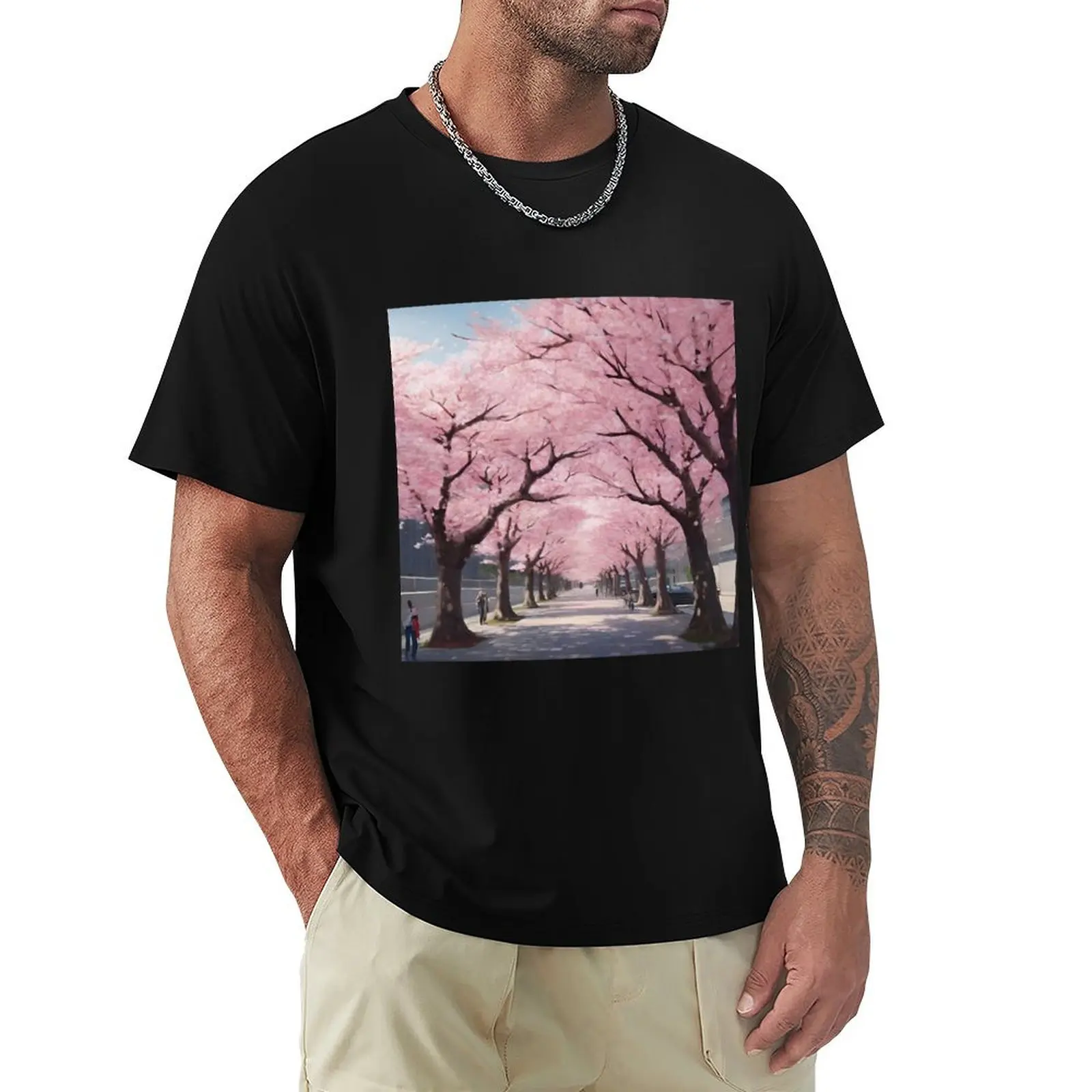 

Cherry blossom T-Shirt valentines boutique clothes for a boy summer clothes shirts men graphic
