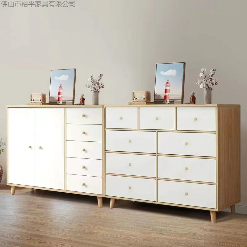 アメリカンチェスト-オーバーベッドチェスト-ホームベッドルーム収納キャビネット-シンプルネイルアートディスプレイラック引き出し-アメリカン収納キャビネット