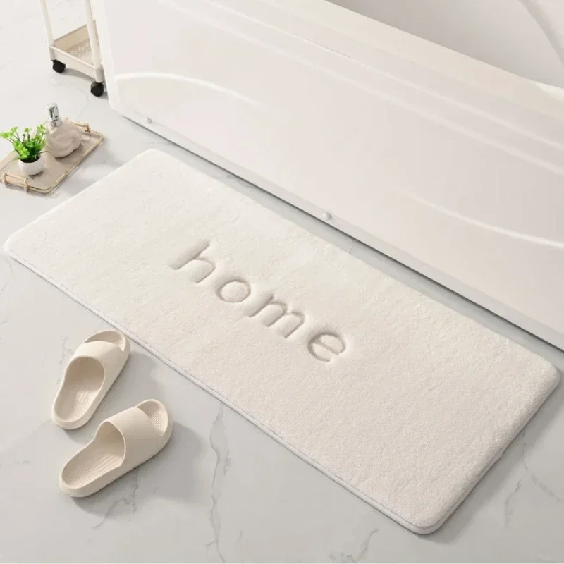 50x120cm Plush Memory Foam Bath Mat – Ultra Soft & Slow Rebound, Super Absorbent Non-Slip Bathroom Rug, Long Foot Mats
