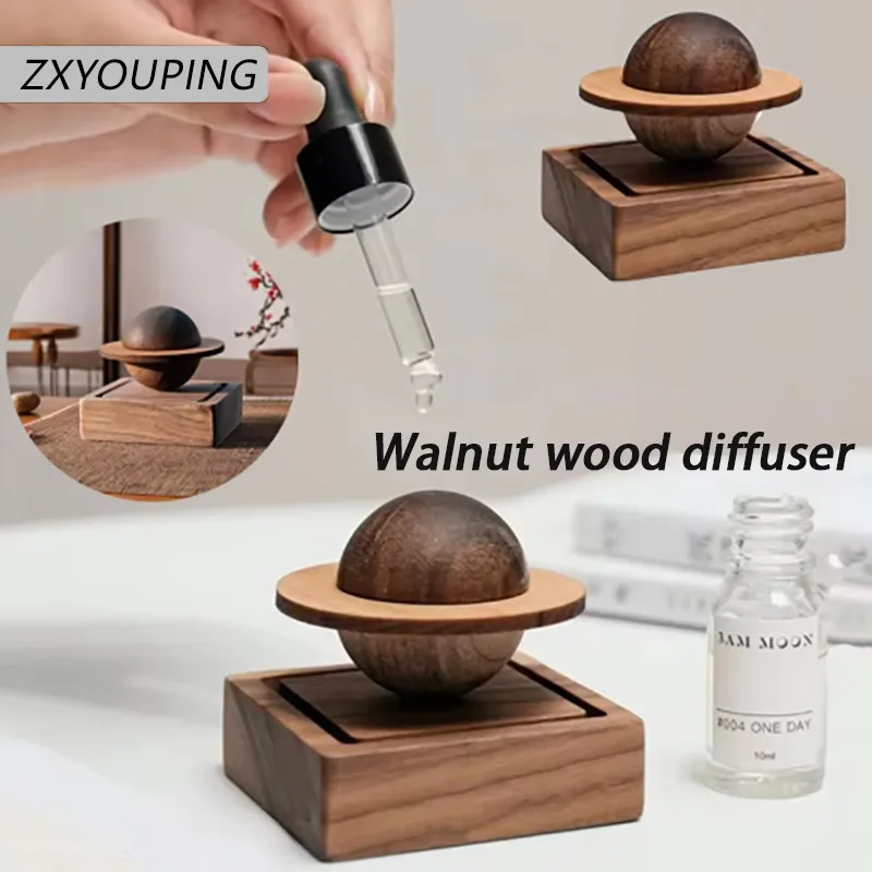 Car Home Essential Oil Diffuser Aromatherapy Ornament Fragrance Live Bedroom Solid Wood Fragrance Diffuser Home Car Accessories