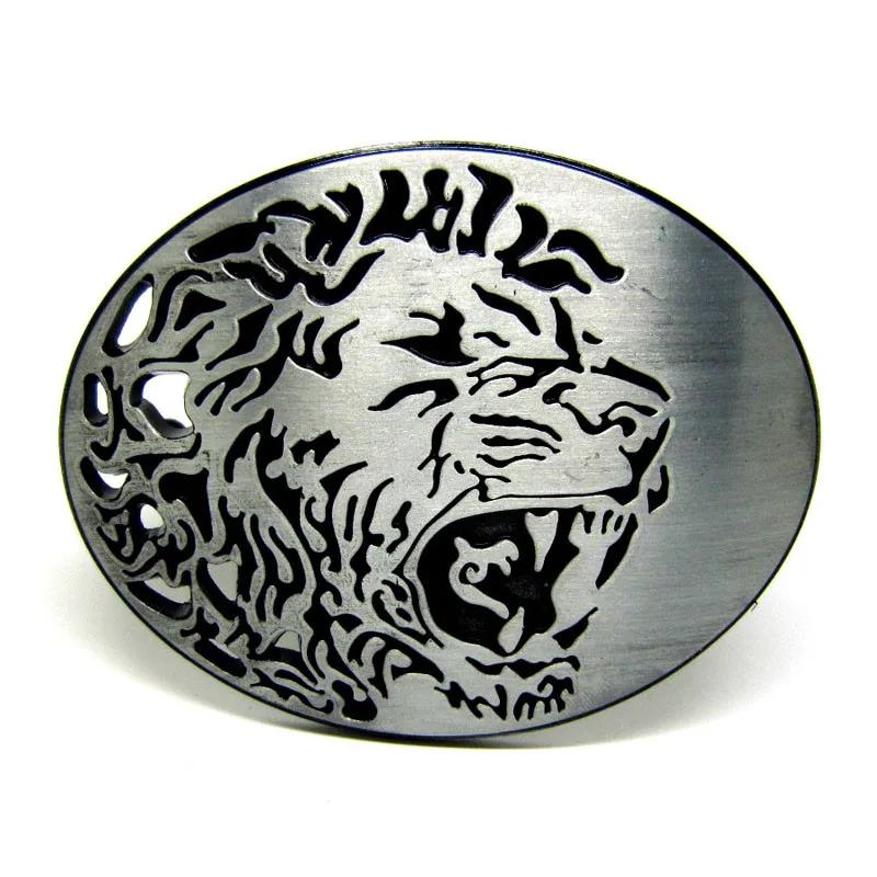 

Cheapify Dropshipping Oval Animal Hollow Lion's Head Men Belt Buckle