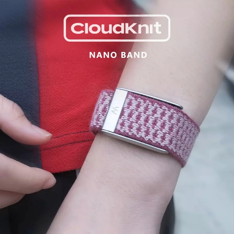 New Nylon Cashmere Brushed Elastic Replacement Strap For Whoop 5.0/MG Woven Wristband Adjustable Sports Bracelet Fitness Tracker