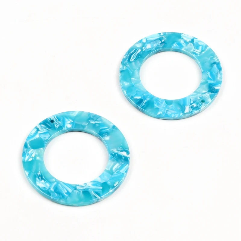 Leopard Print Circle Charm for DIY Jewellery Making