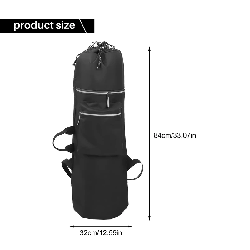 Bolsa de monopatín para hombre, mochila impermeable con correas de hombro ajustables, funda portátil para monopatín