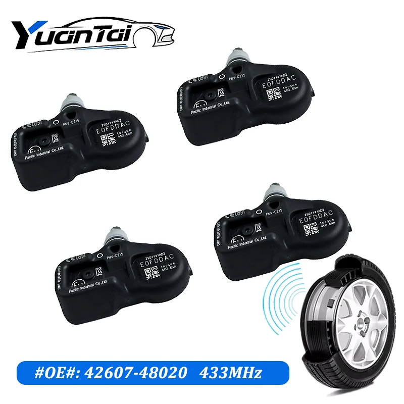 For 2018 2019 2020 2021 2022 Toyota Alphard Prius RAV4 Highlander Camry Tire Pressure Sensor 42607-48020 PMV-C215 433MHZ TPMS - Image 6