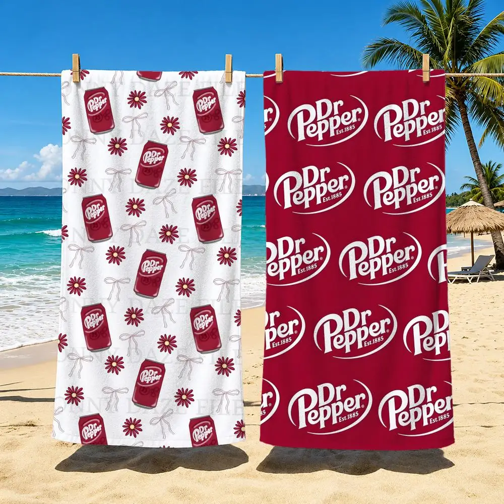 Beverage Brand D-Dr Pepper Towel Towel beach towel, quick drying absorbent bath towel for Swim,Gym,Camping,Outdoor hot
