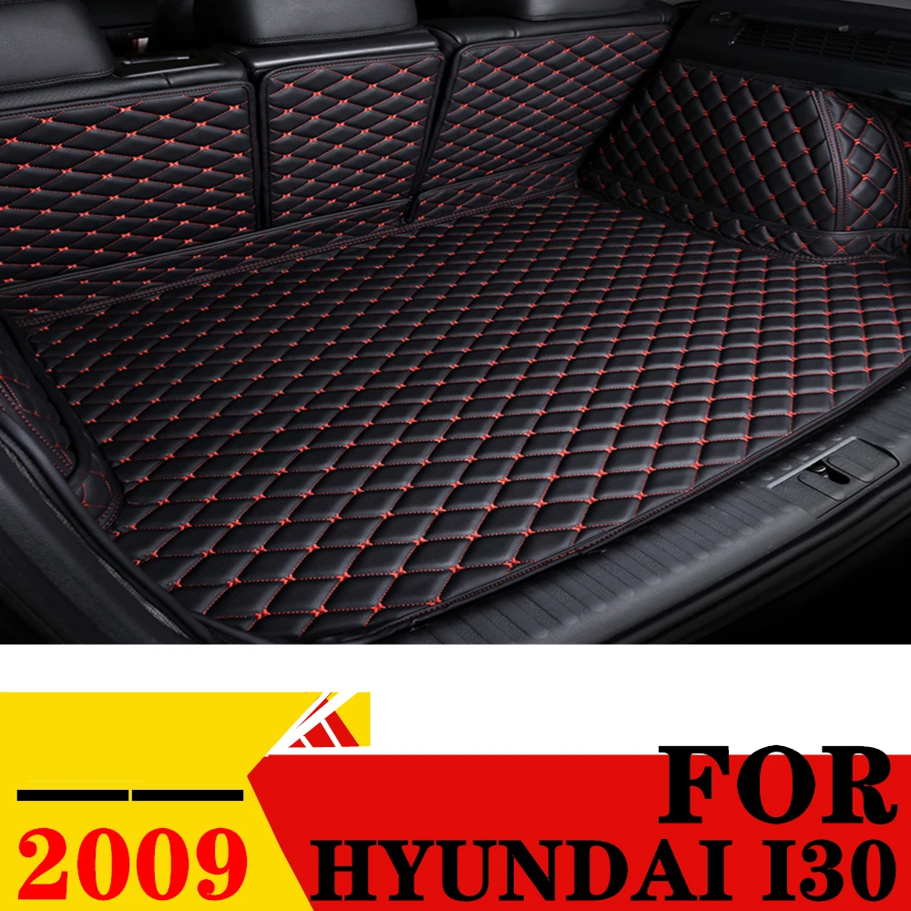 Car Trunk Mat For HYUNDAI I30 2009 All Weather Rear Cargo Cover Carpet Liner Tail Interior Vehicles Auto Parts Boot Luggage Pad