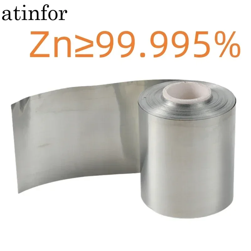 

atinfor 1pc high-purity zinc foil/Zn ≥ 99.995%/university research experiment