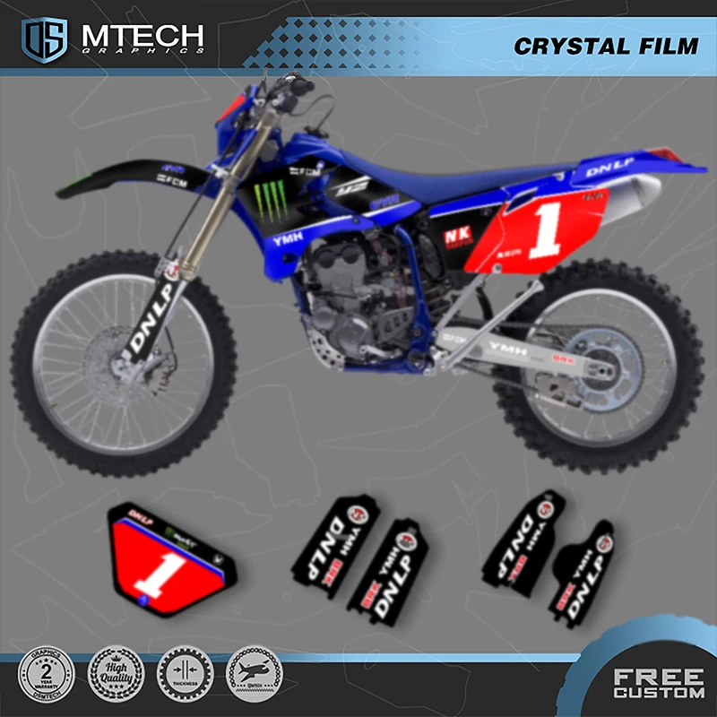 

DSMTECH For YAMAHA WRF250 WRF450 2003 2004 2005 2006 Motorcycle Graphics Decals Stickers Kits for WRF 250 450 2003-06 002