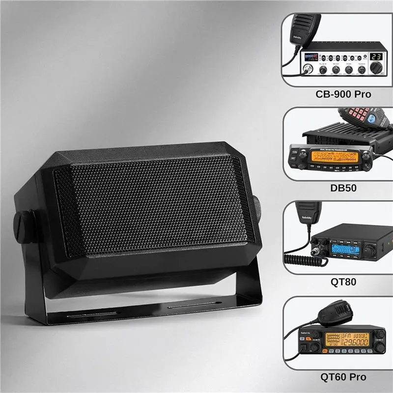 -[A51I Digital]2X External Mini Speaker For Car Mobile CB Radio, 5W Output And 8Ω Impedance,Portable Speaker