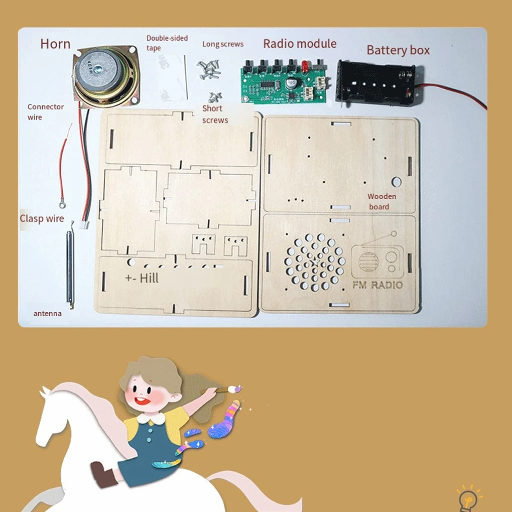 DIY FM Radio Model Student Science Education Scientific Training Experimental Equipment Steam Toys