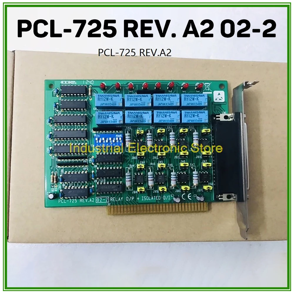 

For Advantech Data Acquisition Card ISA Bus 8-way Relay Output I / O Card PCL-725 REV. A2 02-2