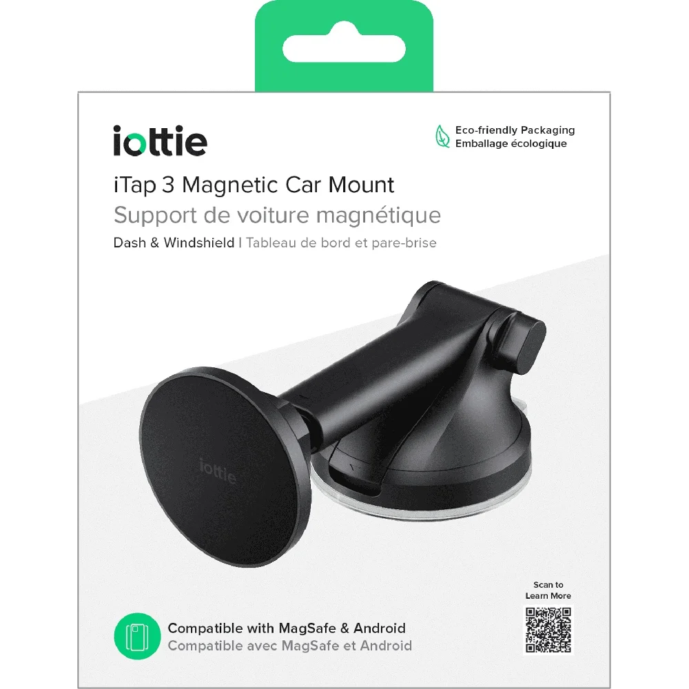 MagSafe対応 マグネット式車載ホルダー ダッシュボード/フロントガラス用 吸盤式 調整可能アーム 汎用スマホホルダー