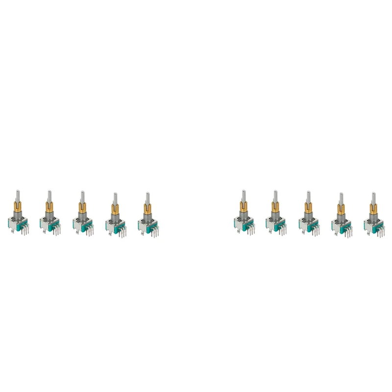 

AB46-10PCS EC11EBB24C03 Двухосевой энкодер с переключателем 30, номер позиционирования 15, ручка точки импульса, 25 мм