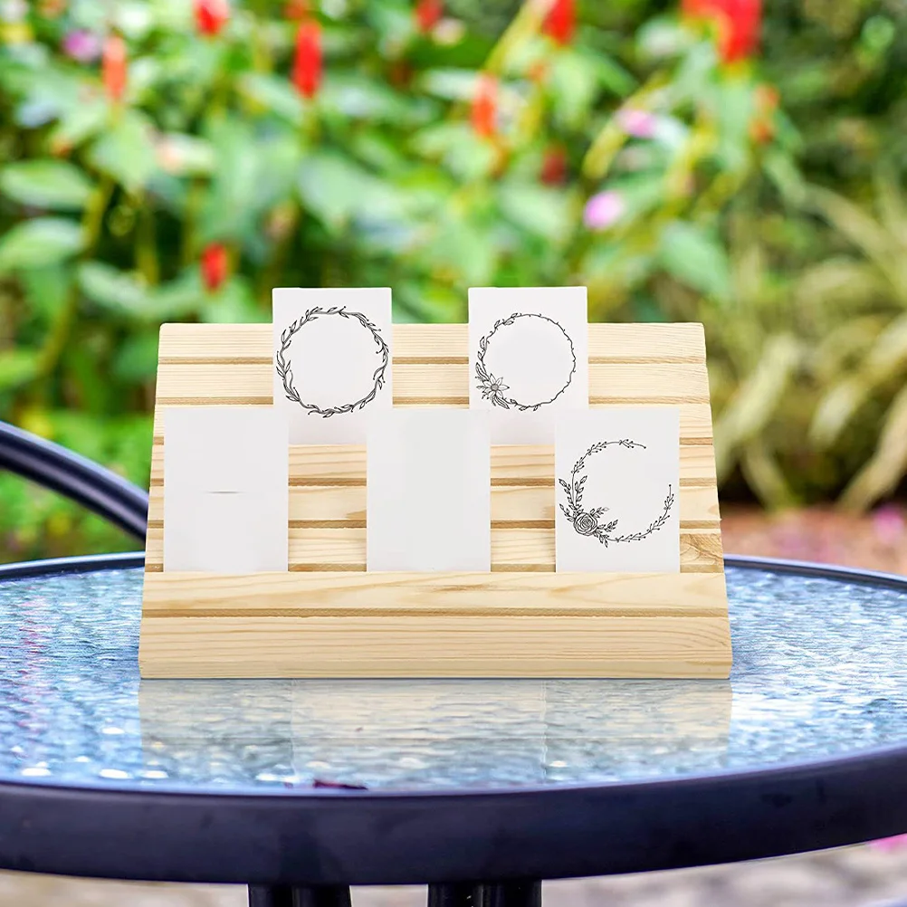 

1 Set Wooden Earring Stand Holder For Jewelry Storage Organizer Desktop Rack Earring Display Stands Jewelry Display For Selling