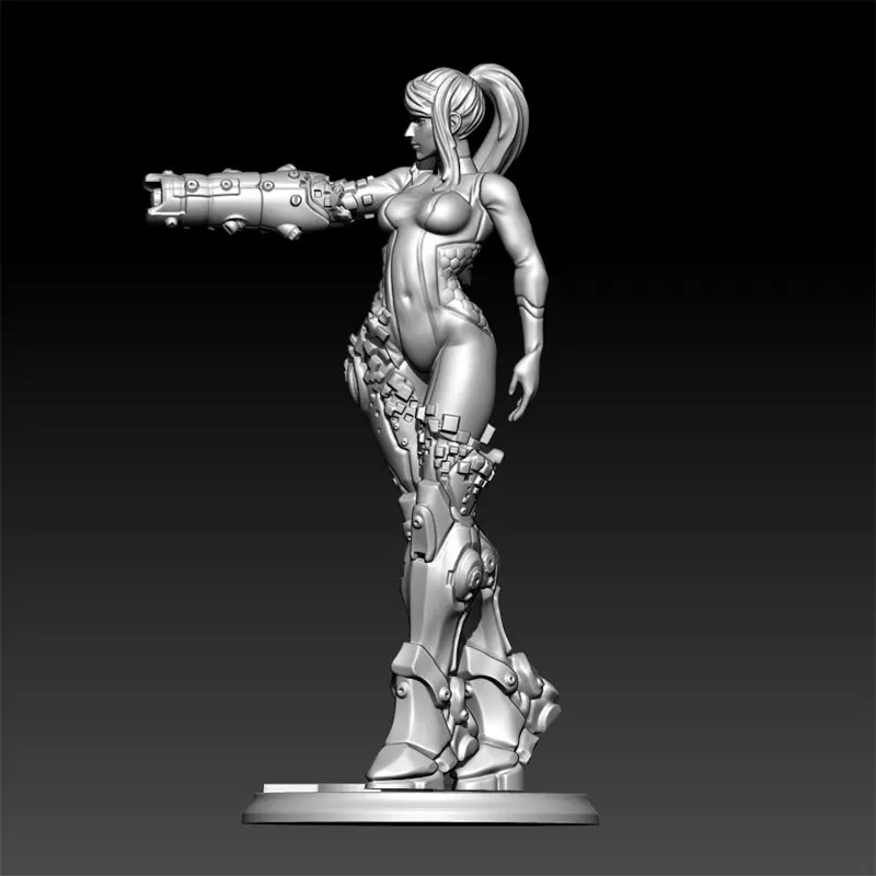 1/24  1/18  Resin Model Fighter Girl Figurine Unpainted Painted 1387
