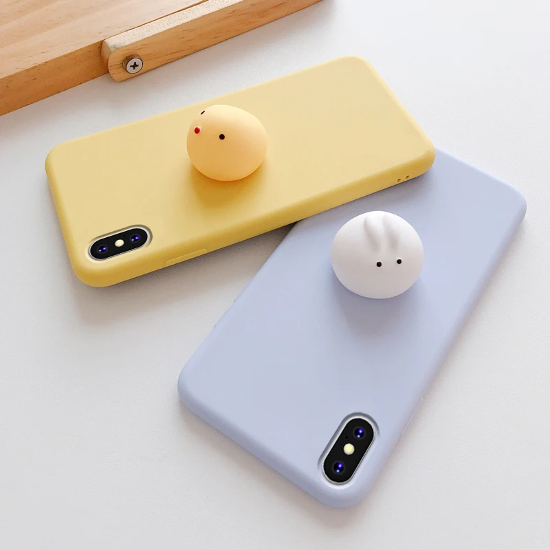 3D Toys Chick Squishy Rabbit Case For Samsung Galaxy S20 S21 FE S22 S23 S24 S25 S26 Ultra Cartoon Funny Foot Soft Cover