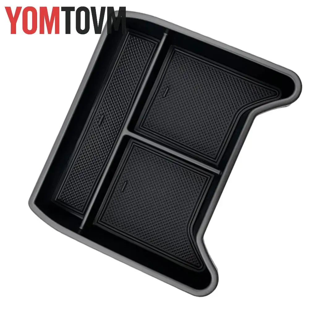 

For Volkswagen VW ID4 2021 2022 2023 Car Center Console Armrest Storage Box Central Control Organizer Tray interior Trims Black