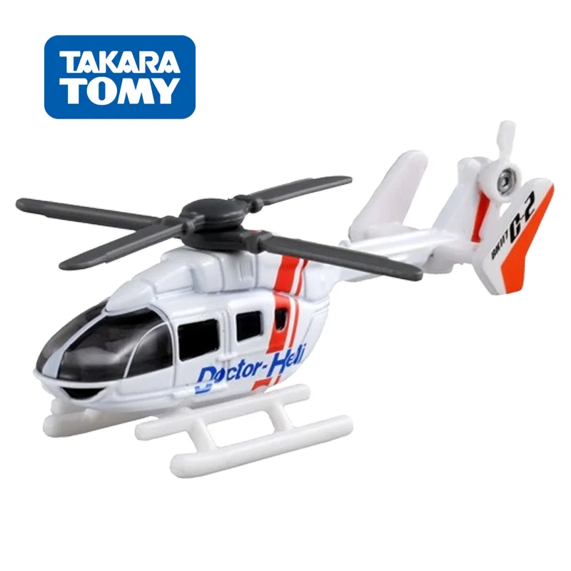 TOMY Medical Helicopter Model Children's Toy 7CM Cute Figure Desktop Ornament Cool Boyfriend Birthday Gift No. 801139