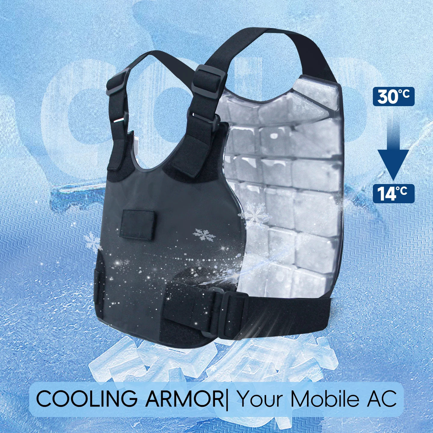 Refrigeration Vest, PCM Cooling Device, Tactical Vest, Air Conditioning Suit, Cooling Suit, Constant Temperature Suit, Summer