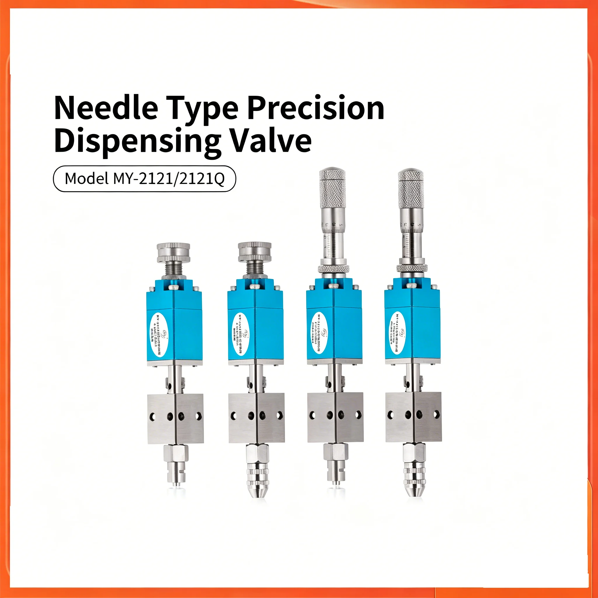 Pneumatic Double-Acting Needle-off Glue Dispensing Valve SY-2121Q with Micrometer Adjustment Knob Industrial Dispensing Valve