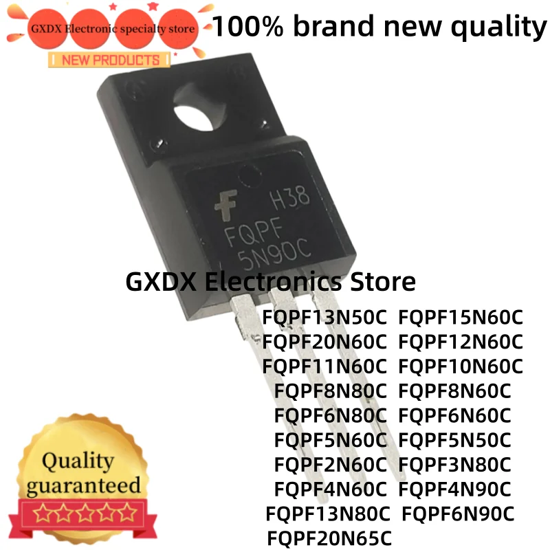 10-30-50 قطعة جديد FQPF2N60C FQPF3N80C FQPF4N60C FQPF4N90C FQPF5N50C FQPF6N60C FQPF6N80C FQPF8N80C FQPF10N60C FQPF11N60C إلى-220F