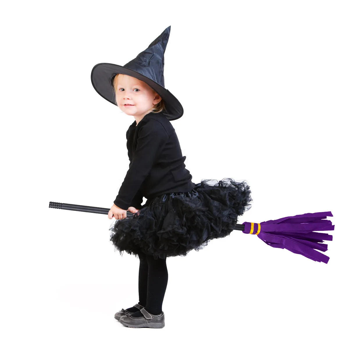 Halloween Witches Broom Premium Durable Long-Term Use Cosplay Party Favor Decorative Prop for Adults Festive Atmosphere