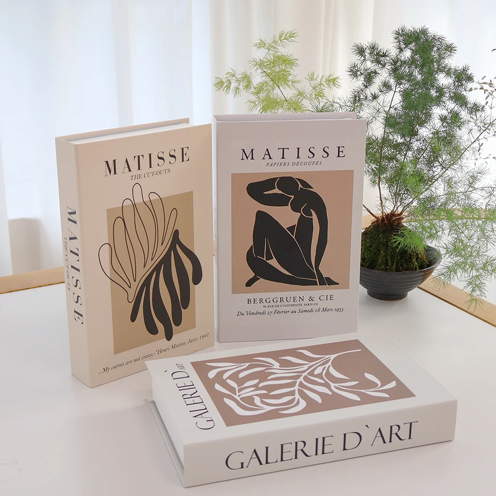 Fashion Fake Books for Decoration Storage Box Luxury Decorative Book Living Room Decoration Simulation Books Ornaments for Home