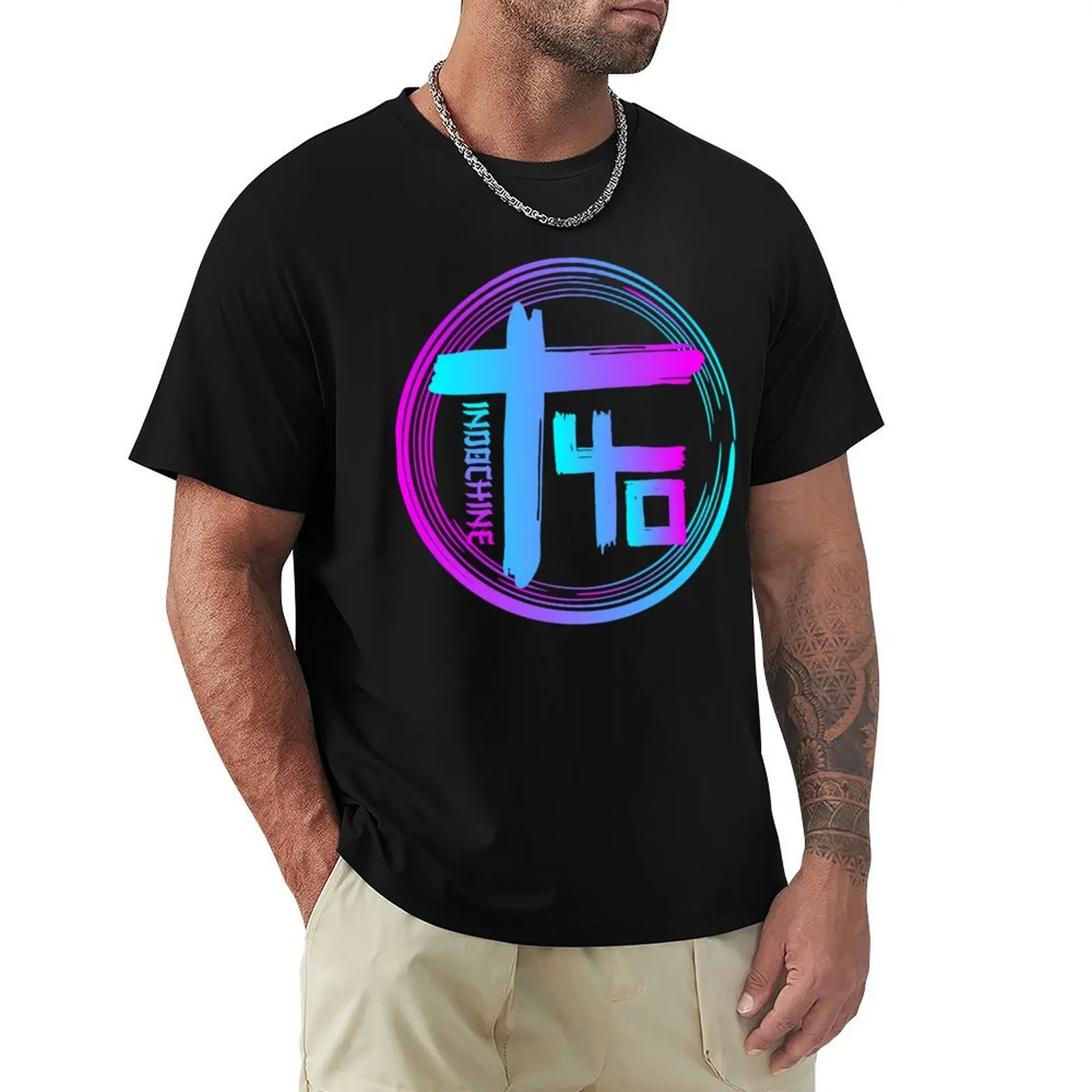 

Indochine - Colourful T-Shirt blue archive custom t-shirts mens clothes