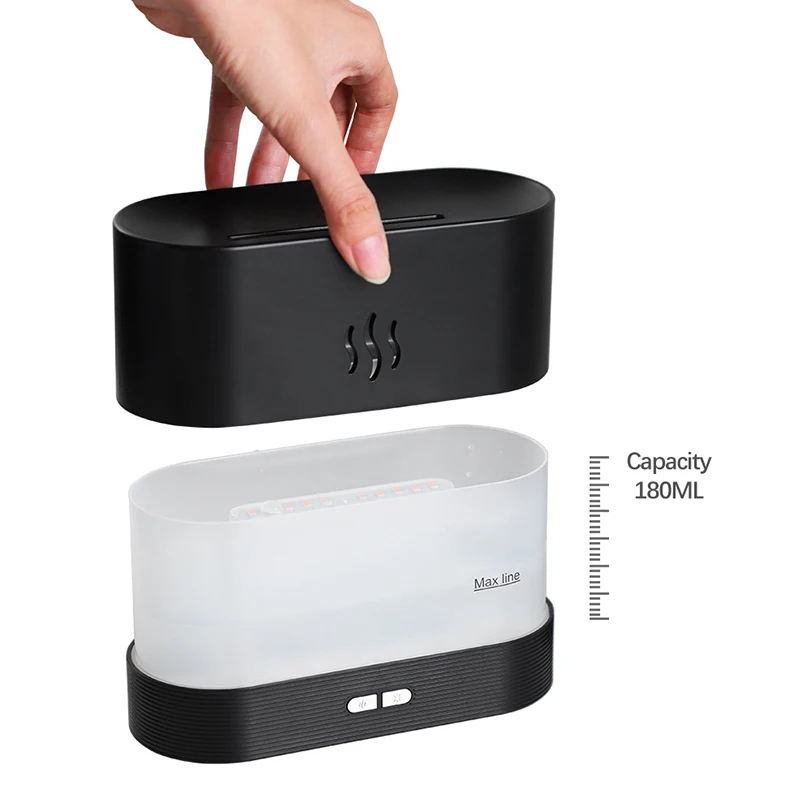 

New Flame Air Humidifier USB Aroma Diffuser Room Fragrance Mist Maker Essential Oil Difusors for Home Living Room Office