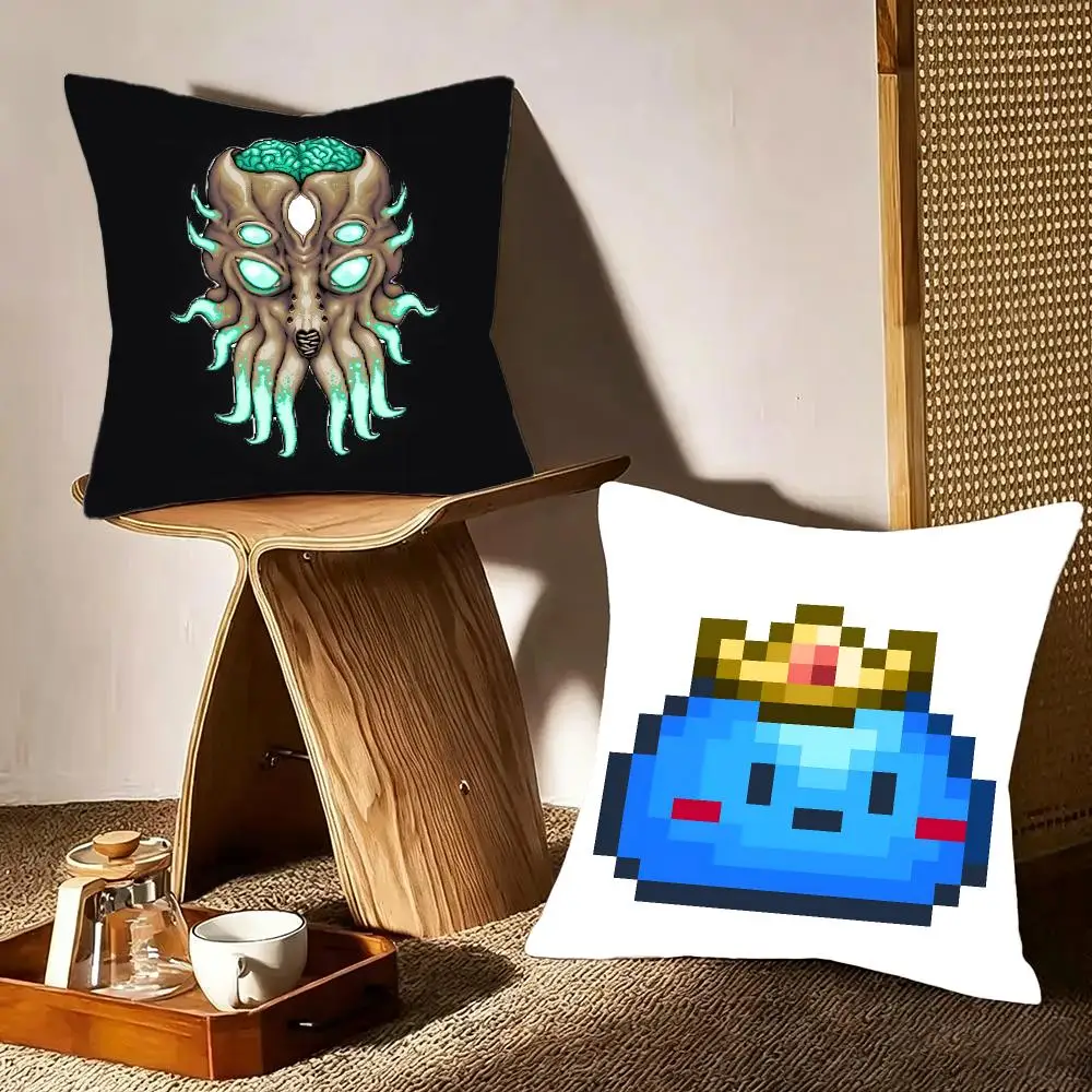 Game Sandbox Terraria Cushion Cover Crystal velvet sofa Aesthetic room decor Car seat back cushion