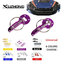 2Pcs Universal Racing Aluminum Alloy Bonnet Hood Pin Lock Kit Down Hood Lock Pins Cars Accessaries HL-1006