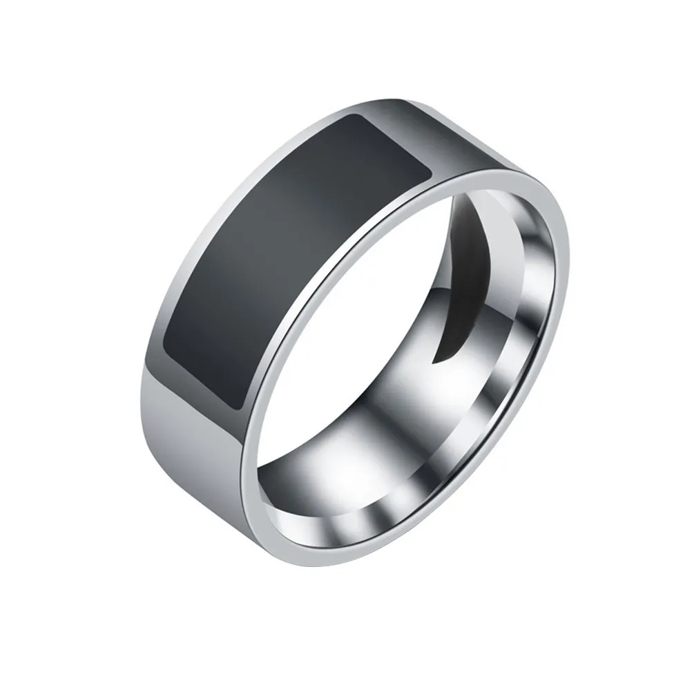 NFC Smart Ring 8mm Black Multi-Functional Phone Unlock App Lock Quick Private Info Sharing Smart Ring