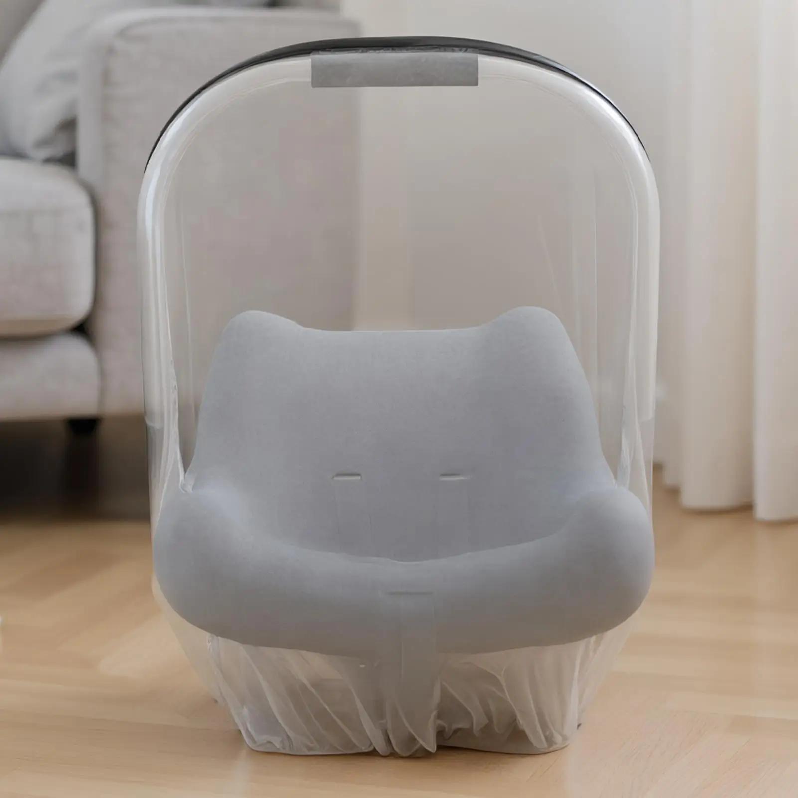 Bassinet Fly Net Cover Baby Fly Protection Net For Stroller Fine Mesh Elastic Barrier With Storage Bag For Cradles Bassinets Car