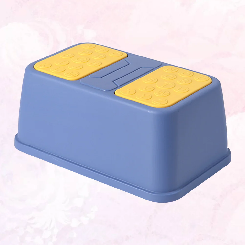 1 قطعة البلاستيك خطوة البراز الأطفال عدم الانزلاق الكرتون مسند القدمين الاطفال مستقرة السلامة التعليمية مسند القدمين للمنزل رياض الأطفال