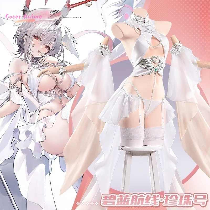 

Azur Lane pearl Cosplay costume Game pearl sexy dress sexy Lingeries Private Photo Shoot for women