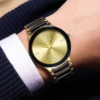 Luxury Tungsten-like Steel Watch Men Gold Black Watches ORLANDO Fashion Business Quartz Wristwatches Relogio Masculino