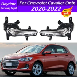 For Chevrolet Cavalier Onix 2020 2021 2022 LED Front Bumper Daytime Running Light DRL Fog Light Foglight Fog Lamp Driving Light