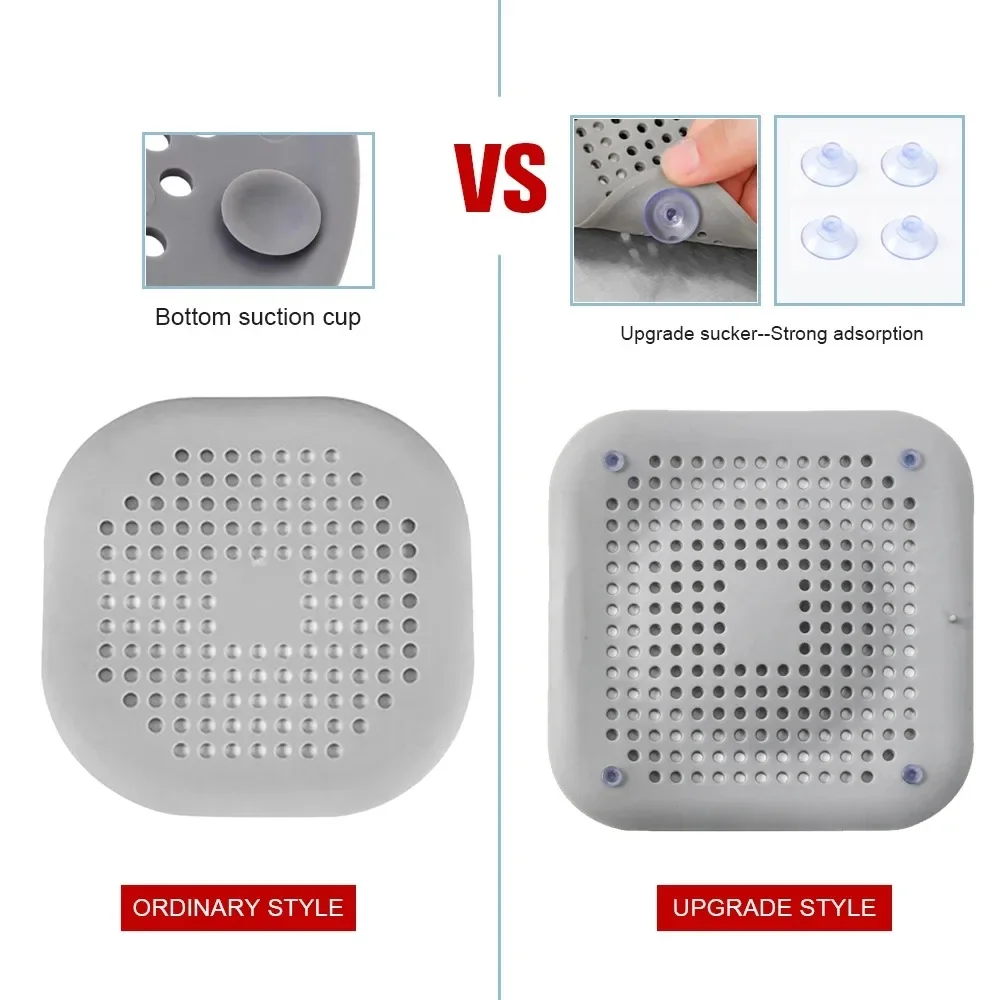 Hair Filter Sink Anti-blocking Strainer Bathtub Shower Floor Drain Stopper Silicone Kitchen Deodorant Plug Bathroom Accessories image 3