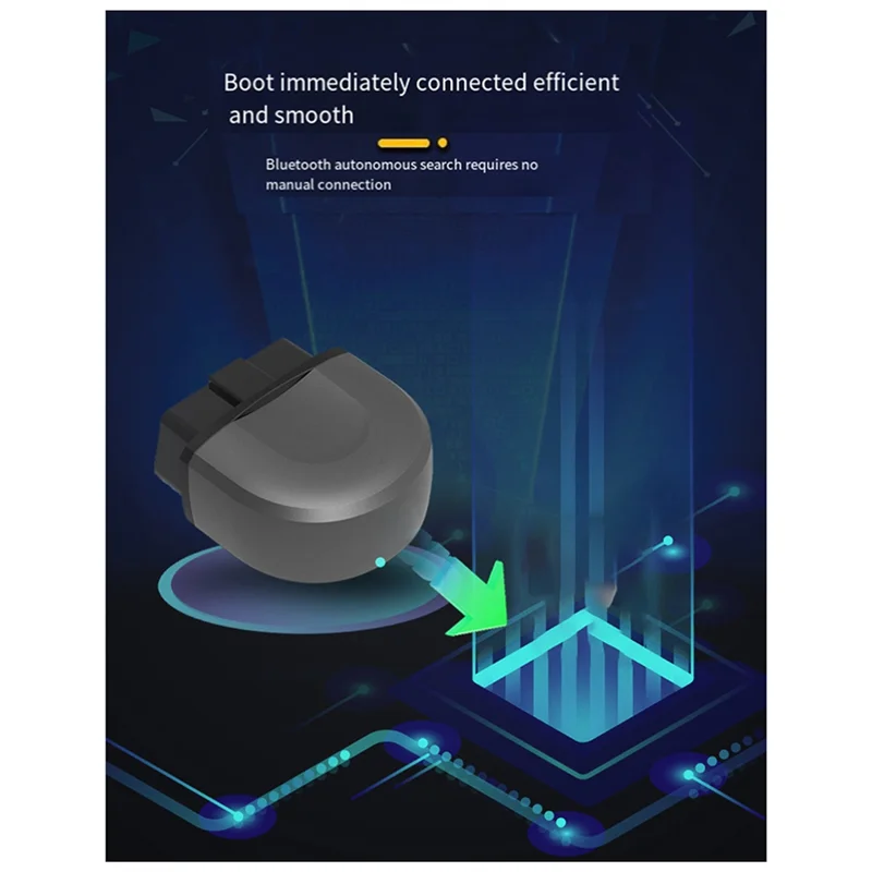 OBD-Autofehlerdetektor, OBD-Auto-Codeleser, Bluetooth, das das gesamte Auto-Diagnosegerät verbindet