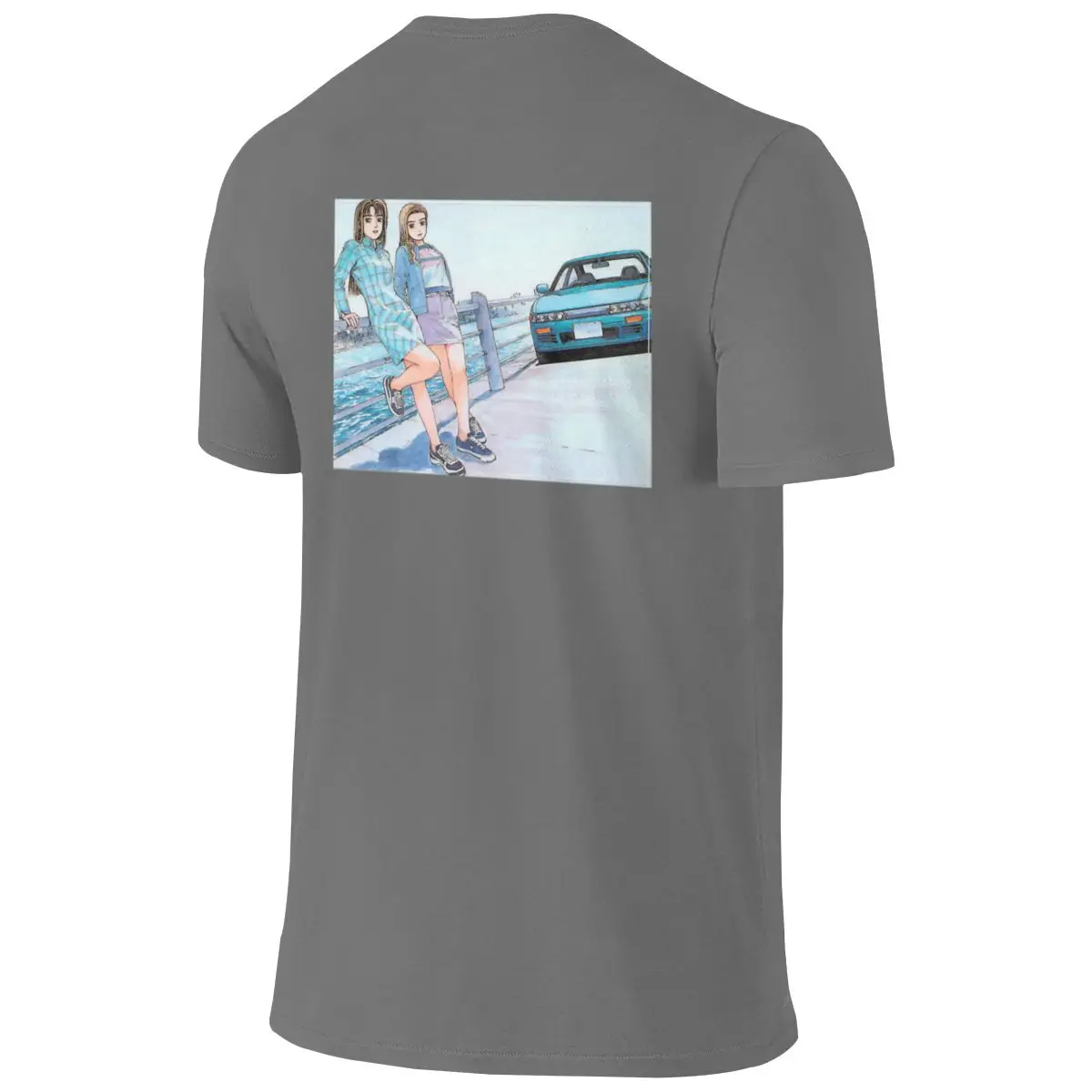 Mako Sayuki Initial D Instagram Style Reversible T-shirtNiche Design Light Color Schemes Tee