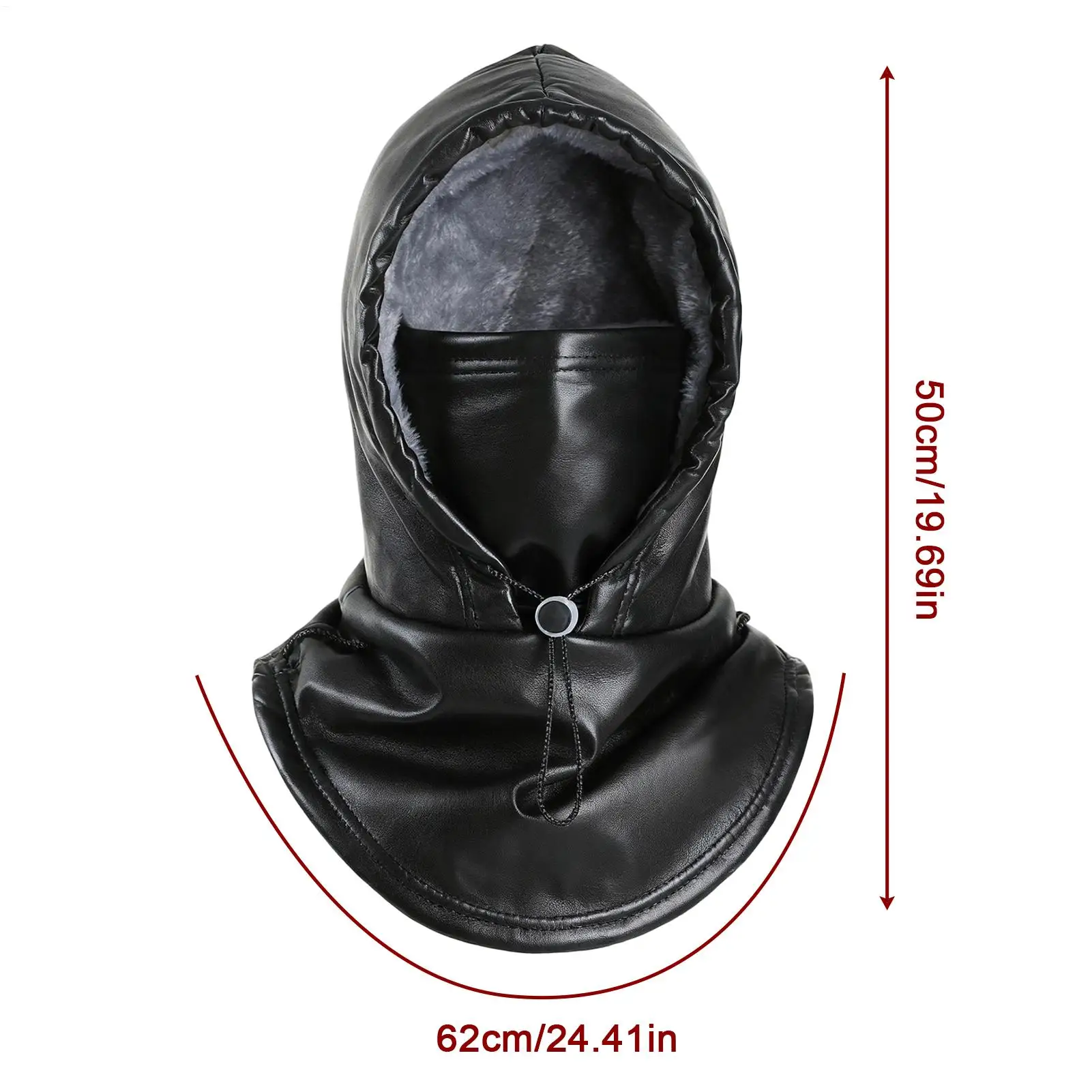 غطاء وجه للتزلج مقاوم للرياح من البولي يوريثان قبعة سميكة للشتاء لركوب الدراجات بغطاء للرأس مبطن بالصوف لركوب الدراجات النارية في الهواء الطلق والمشي لمسافات طويلة والجري والصيد #6