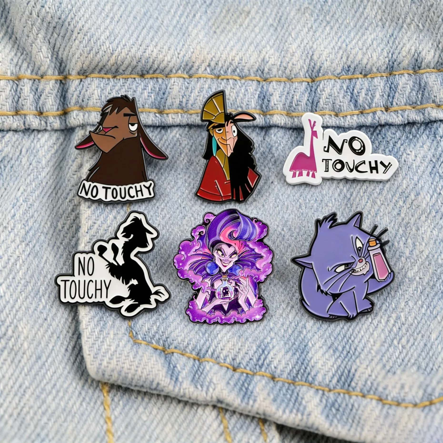 Pins de Esmalte de Gatos, Lindos Broches de Llama de Dibujos Animados, Pins de Solapa para Ropa, Mochilas, Sombreros, Joyería Decorativa, Regalos para Fans de Películas
