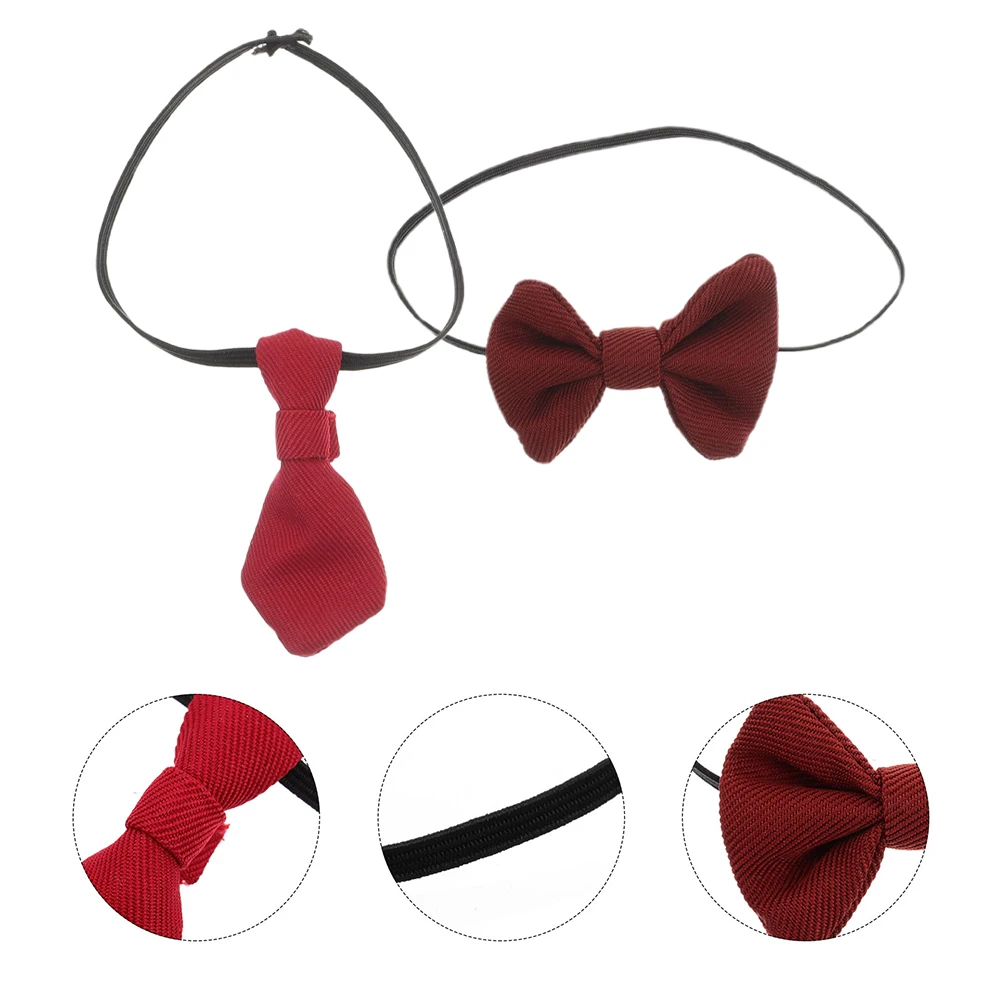 

Tie Mini Bowtie Decoration Dollhouse Play Toy Costume Accessories Miniature Scene Model Dress up Kids Pretend Tiny