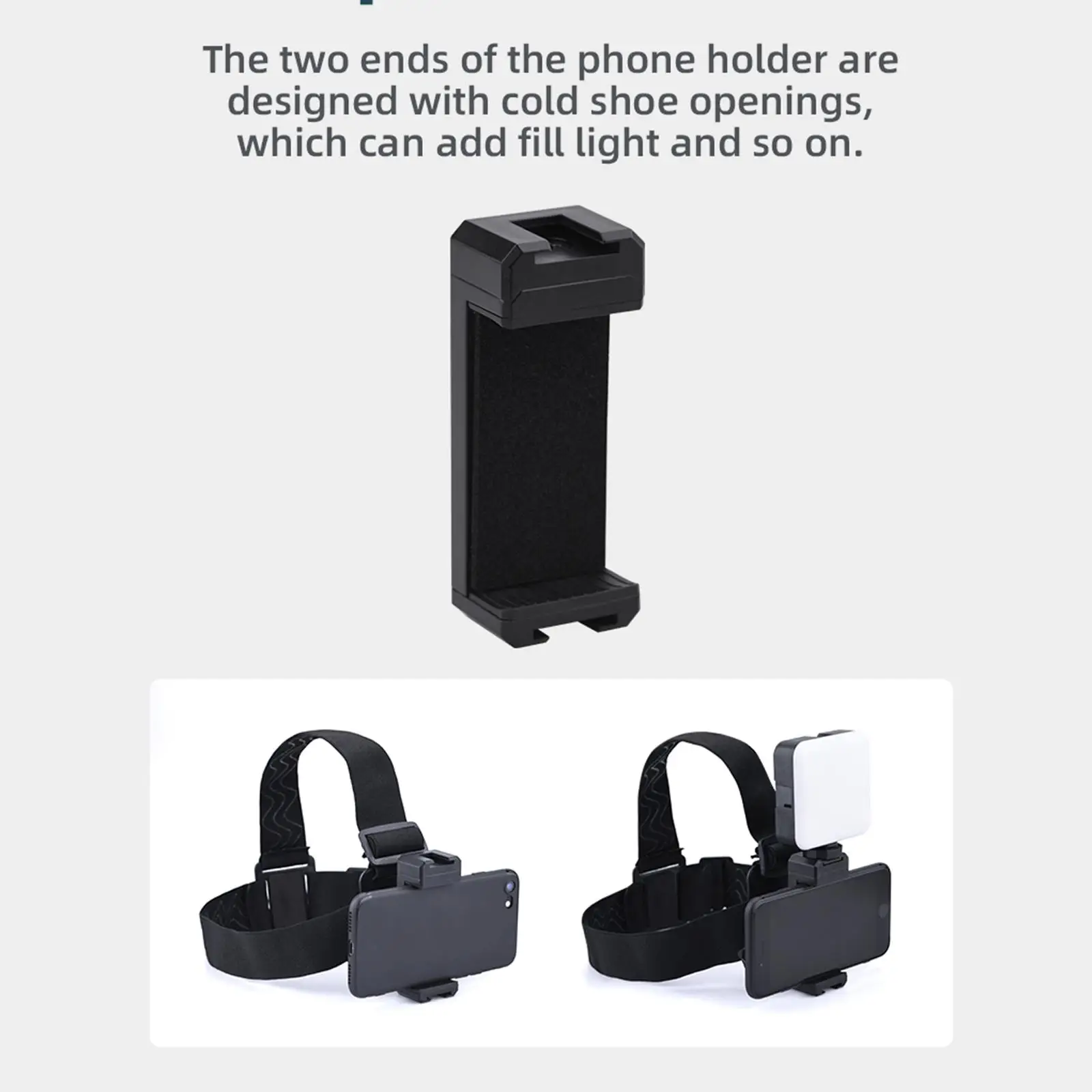 Smartphone Head Mount Strap Kit Video Shoot Accessories for Mountain Biking