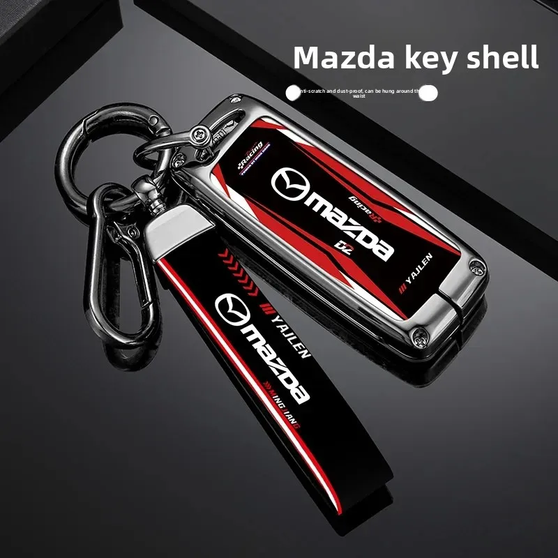 Fashion Racing Style Design Car Key Case Cover Key For Mazda 2 3 6 Atenza Axela Demio CX-5 CX5 CX-3 CX7 CX-9 2015 2016 2017 2018 view 5