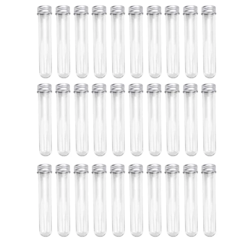 90 PCS Test Tubes 45Ml Plastic Test Tubes Single Test Tubes With Lids Sample Storage Tube Transparent Tubes Set