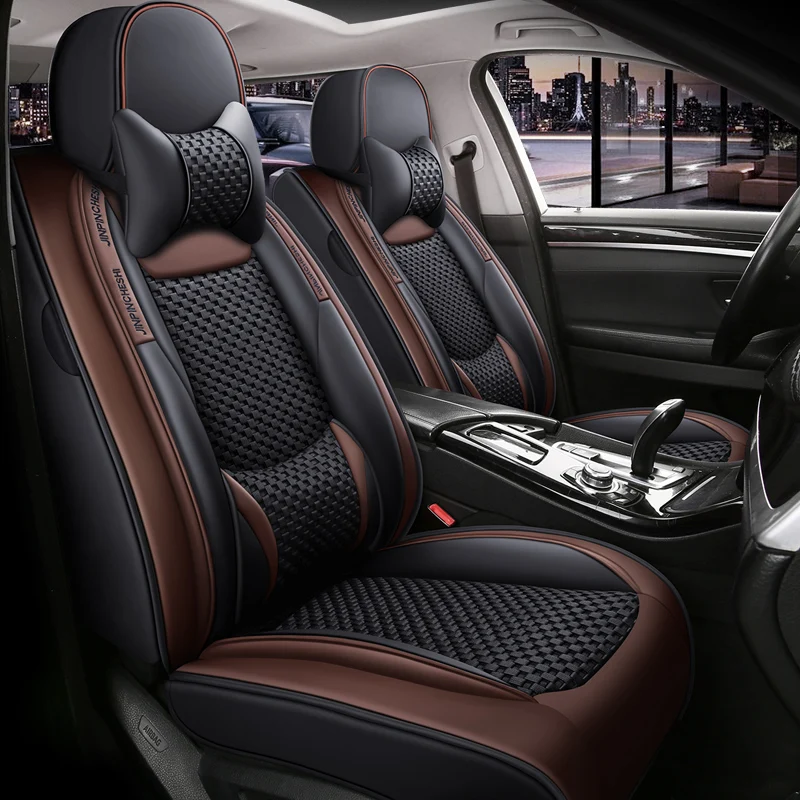 PU Leather Car Seat Cover For Dodge Grand Durango Nitro RAM1500 Stealth Magnum Avenger Challenger Auto Accessories