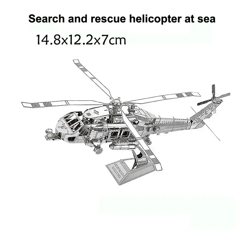 3D Metall Puzzles Militär J-20 J-10B SU-34 KA-50 Kämpfer UFO RAH-66 Hubschrauber DIY Handgemachte Montieren Modell Puzzles